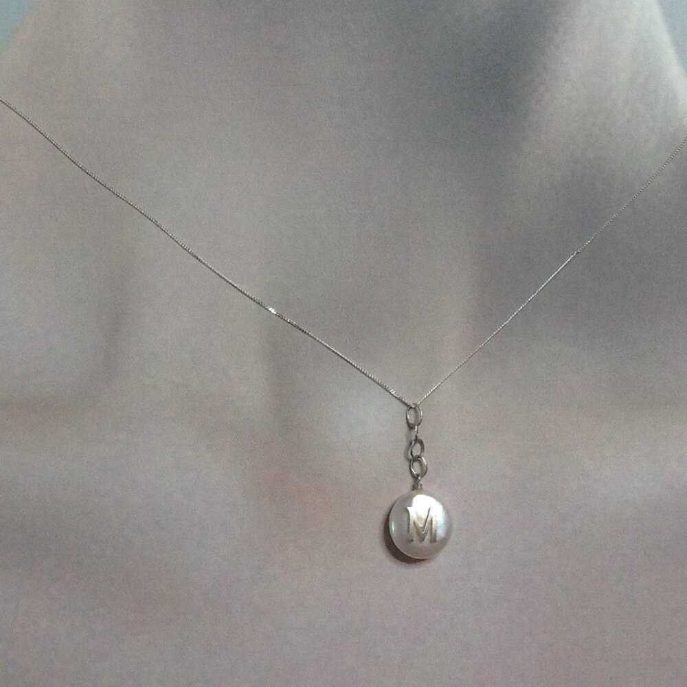Silver Chain Fresh Water Pearl Necklace